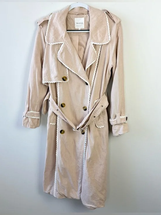Avec Les Filles Rickrack Trench Coat - Picture 4 of 10
